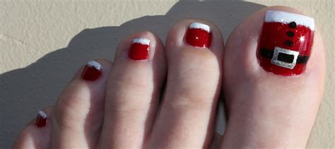 cute christmas toes|christmas toe nail art.